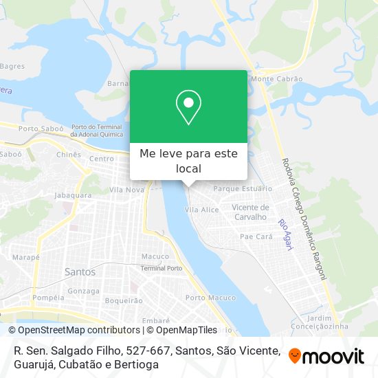 R. Sen. Salgado Filho, 527-667 mapa