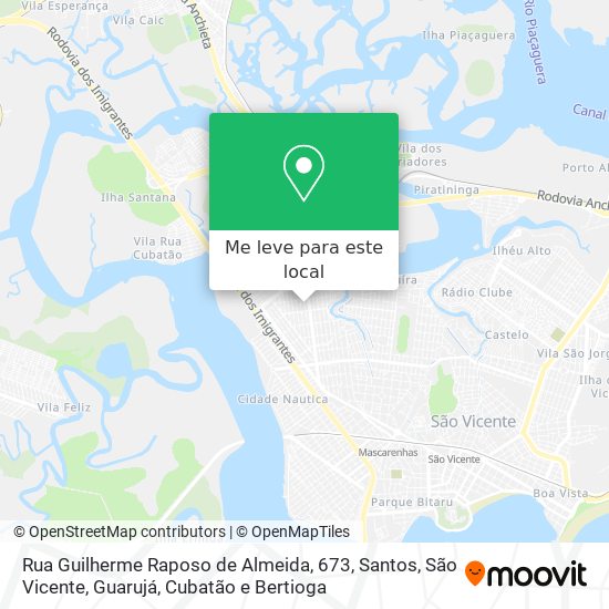 Rua Guilherme Raposo de Almeida, 673 mapa