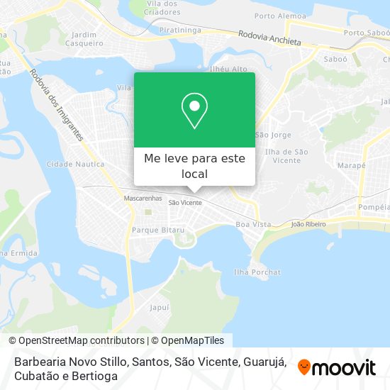 Barbearia Novo Stillo mapa