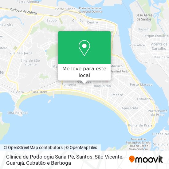Clínica de Podologia Sana-Pé mapa