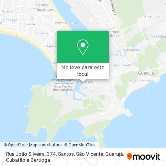 Rua João Silveira, 374 mapa