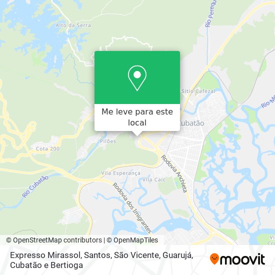Expresso Mirassol mapa