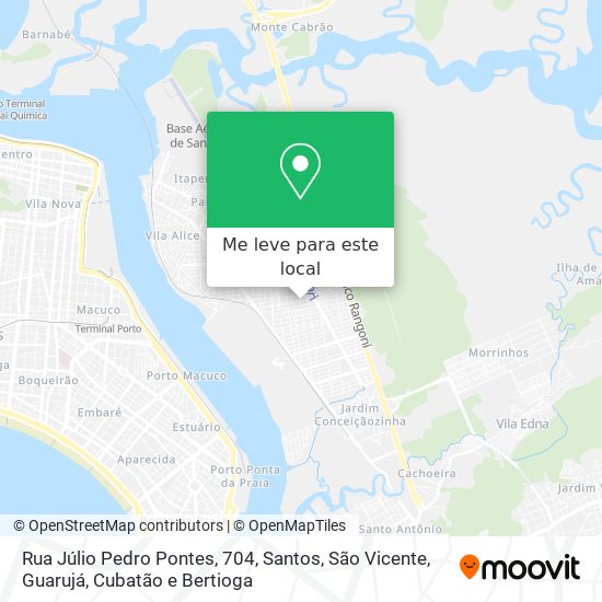 Rua Júlio Pedro Pontes, 704 mapa