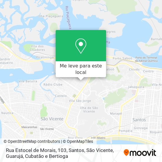 Rua Estocel de Morais, 103 mapa