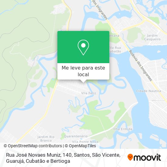 Rua José Novaes Muniz, 140 mapa