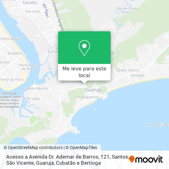 Acesso a Avenida Dr. Ademar de Barros, 121 mapa