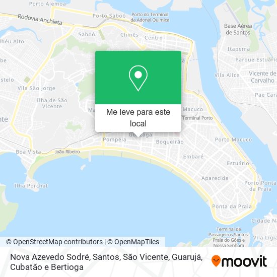 Nova Azevedo Sodré mapa