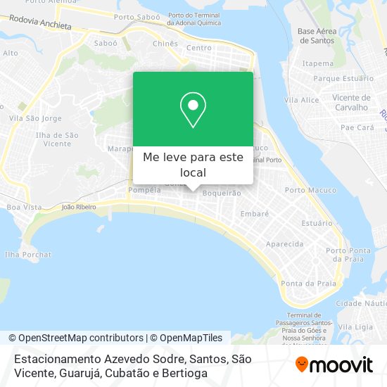 Estacionamento Azevedo Sodre mapa