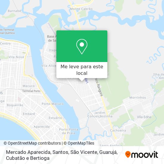 Mercado Aparecida mapa