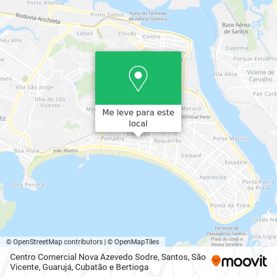 Centro Comercial Nova Azevedo Sodre mapa
