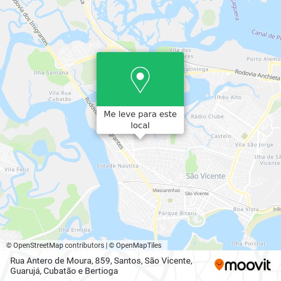 Rua Antero de Moura, 859 mapa
