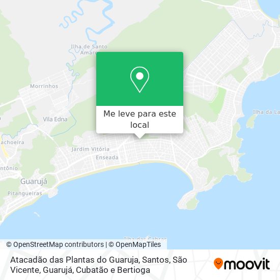 Atacadão das Plantas do Guaruja mapa