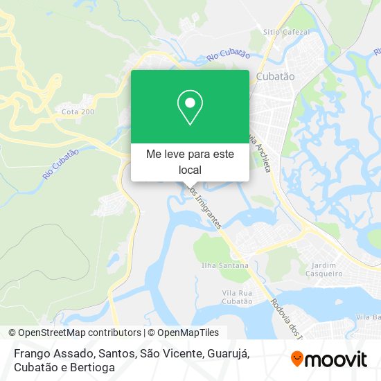 Frango Assado mapa