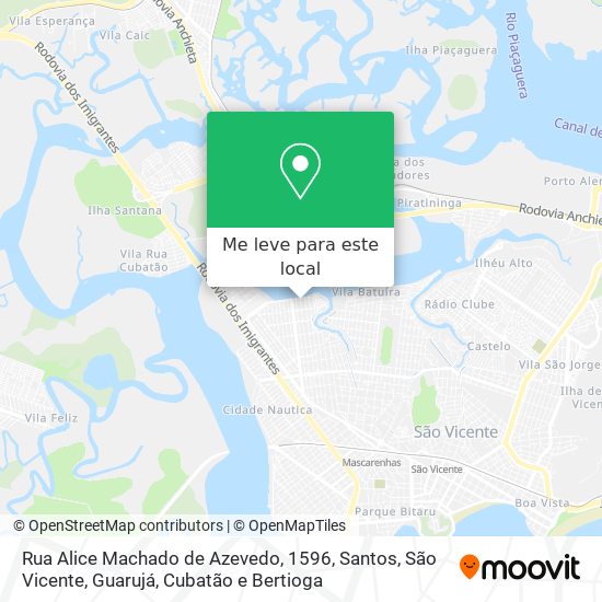 Rua Alice Machado de Azevedo, 1596 mapa