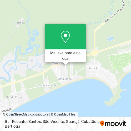Bar Recanto mapa