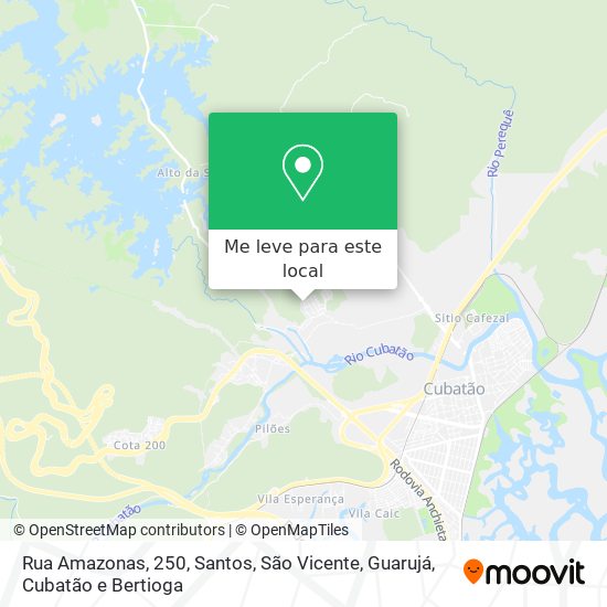 Rua Amazonas, 250 mapa