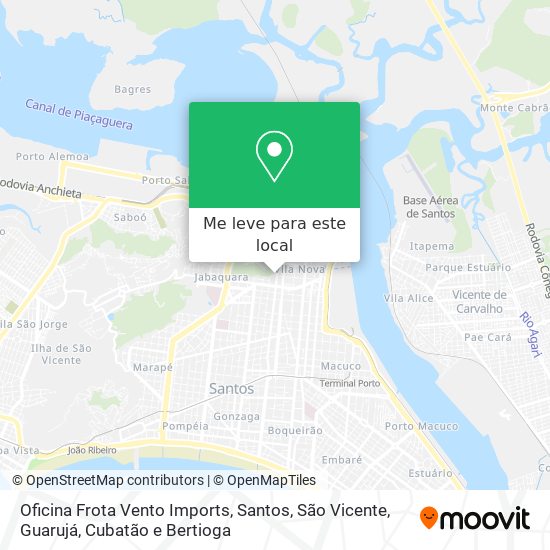 Oficina Frota Vento Imports mapa