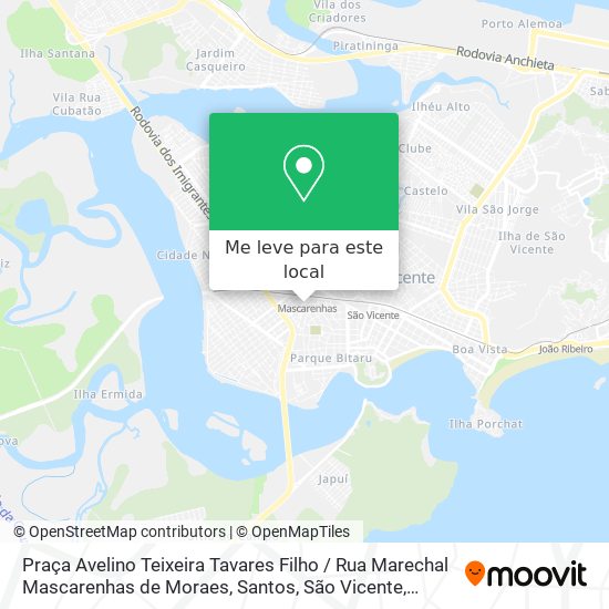 Praça Avelino Teixeira Tavares Filho / Rua Marechal Mascarenhas de Moraes mapa