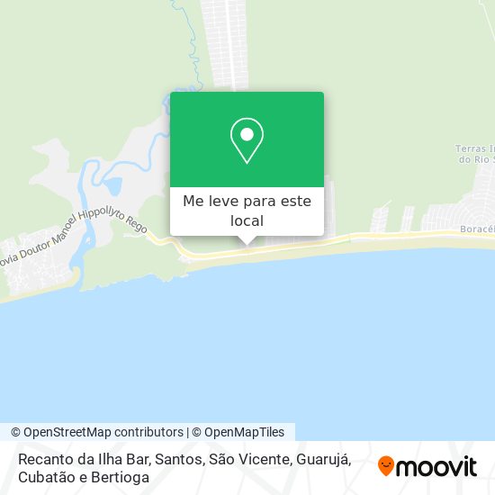 Recanto da Ilha Bar mapa