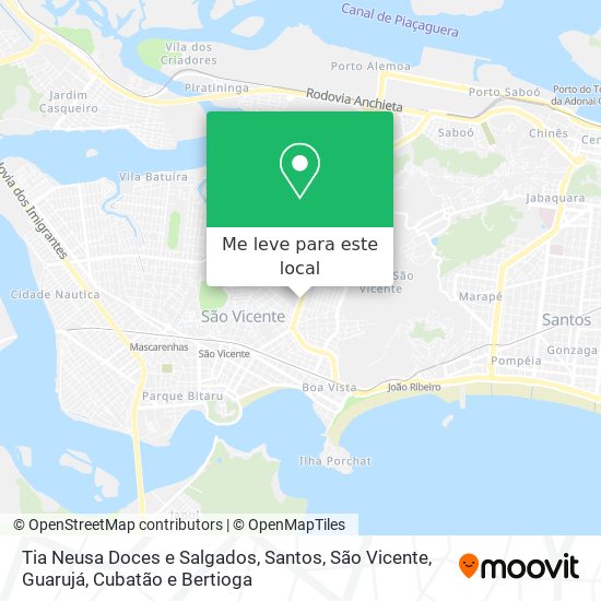 Tia Neusa Doces e Salgados mapa