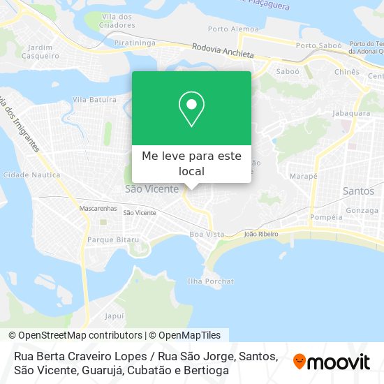 Rua Berta Craveiro Lopes / Rua São Jorge mapa