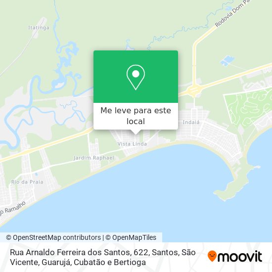 Rua Arnaldo Ferreira dos Santos, 622 mapa