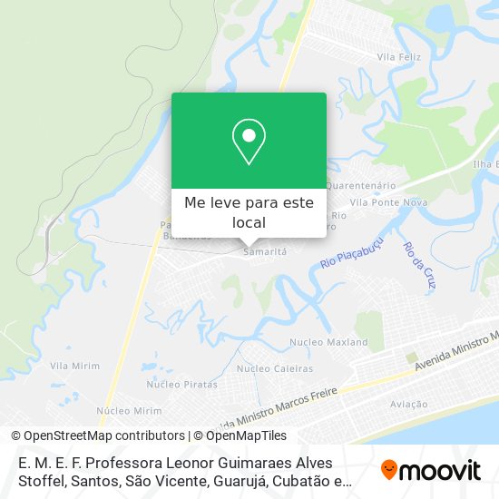 E. M. E. F. Professora Leonor Guimaraes Alves Stoffel mapa