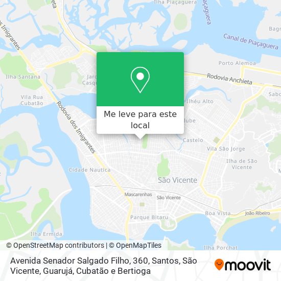 Avenida Senador Salgado Filho, 360 mapa