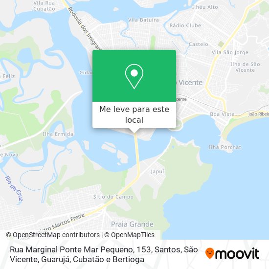 Rua Marginal Ponte Mar Pequeno, 153 mapa