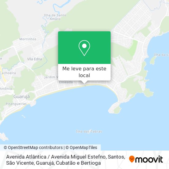 Avenida Atlântica / Avenida Miguel Estefno mapa