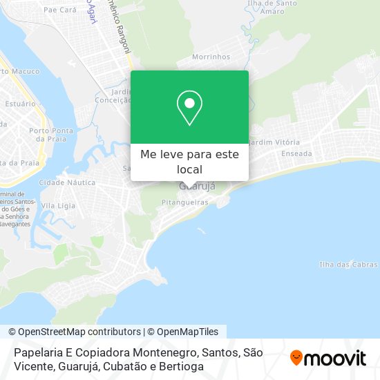 Papelaria E Copiadora Montenegro mapa