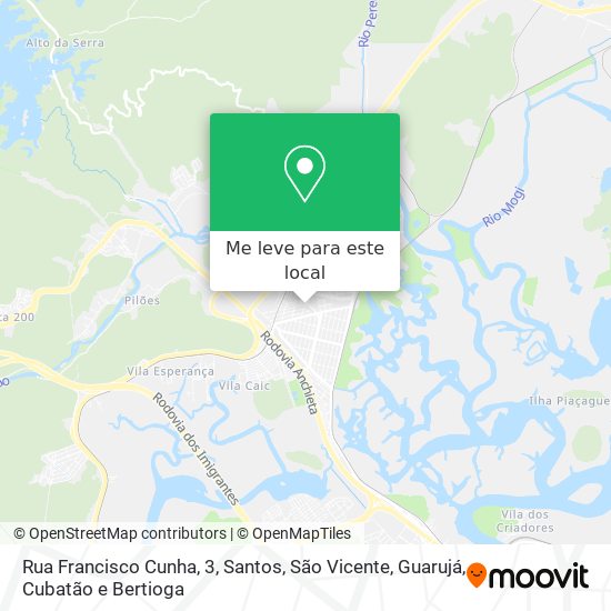 Rua Francisco Cunha, 3 mapa