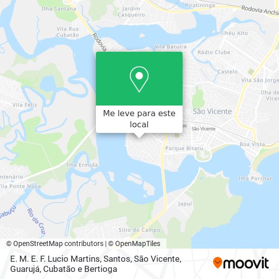 E. M. E. F. Lucio Martins mapa