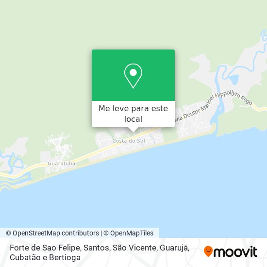 Forte de Sao Felipe mapa