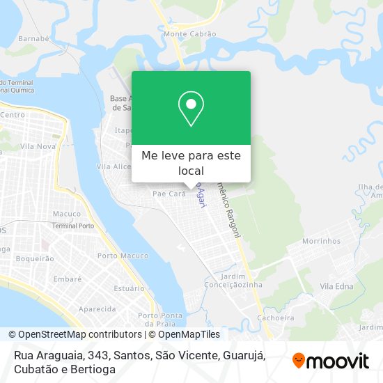 Rua Araguaia, 343 mapa