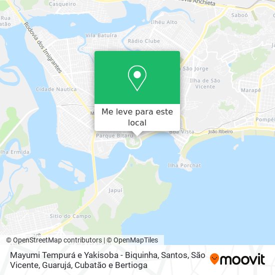 Mayumi Tempurá e Yakisoba - Biquinha mapa