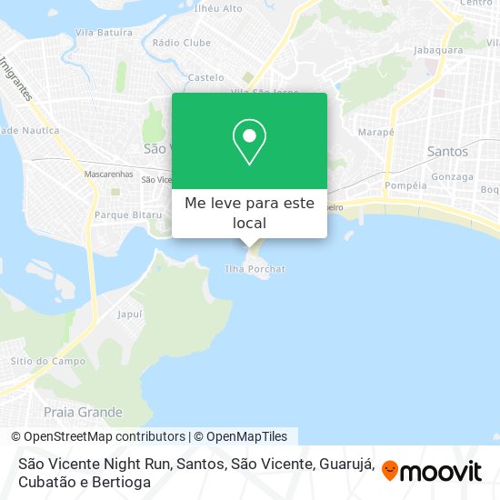 São Vicente Night Run mapa