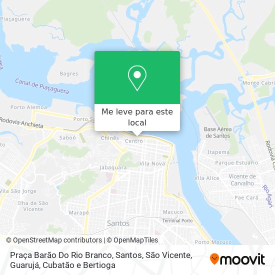 Praça Barão Do Rio Branco mapa