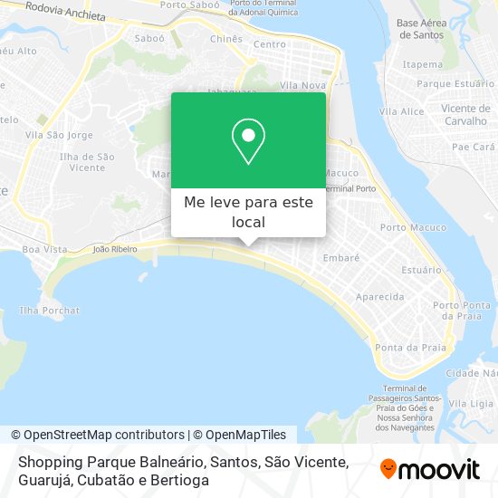 Shopping Parque Balneário mapa