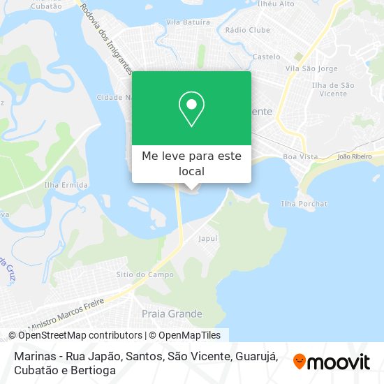 Marinas - Rua Japão mapa