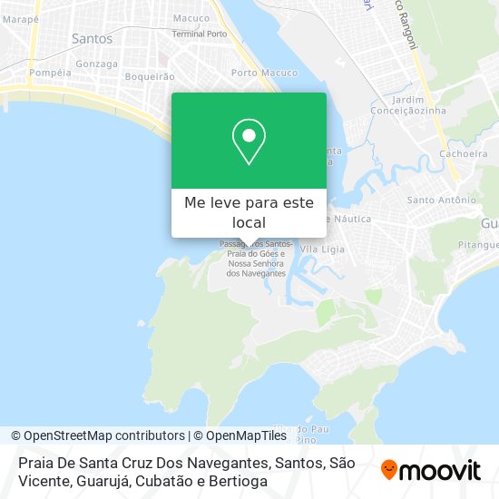 Praia De Santa Cruz Dos Navegantes mapa