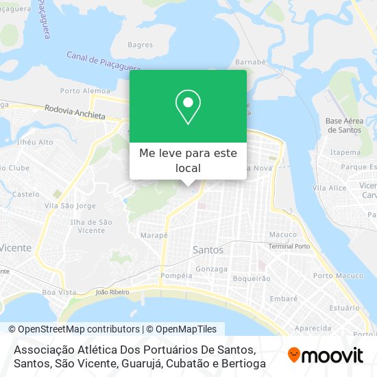 Associação Atlética Dos Portuários De Santos mapa