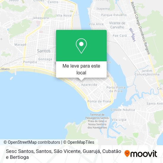Sesc Santos mapa