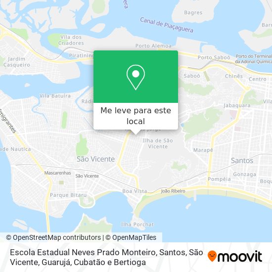 Escola Estadual Neves Prado Monteiro mapa