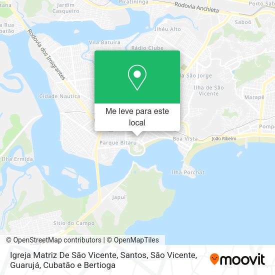 Igreja Matriz De São Vicente mapa