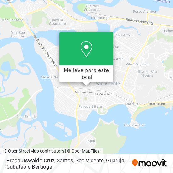 Praça Oswaldo Cruz mapa