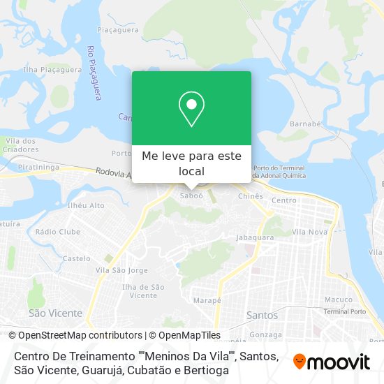 Centro De Treinamento ""Meninos Da Vila"" mapa