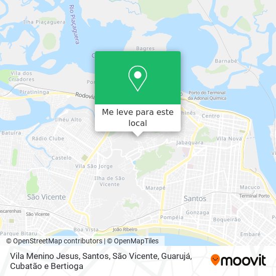 Vila Menino Jesus mapa
