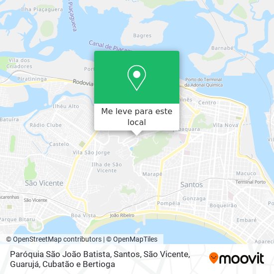 Paróquia São João Batista mapa