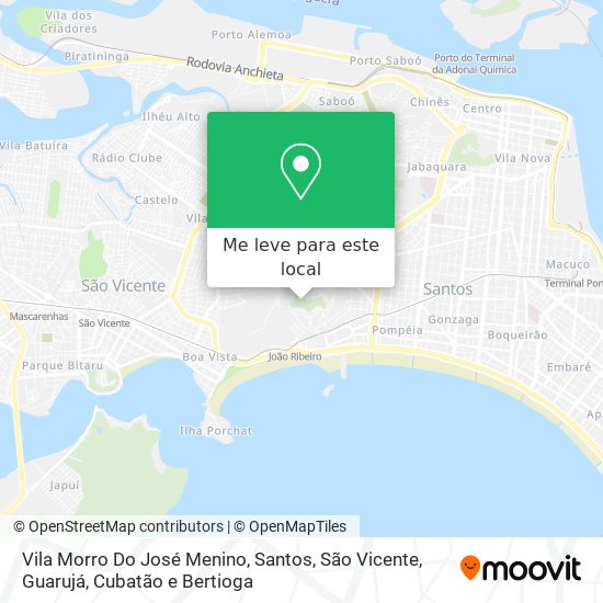 Vila Morro Do José Menino mapa
